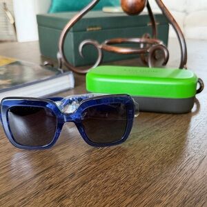 Kate Spade Naomi Blue Square Sunglasses NEW